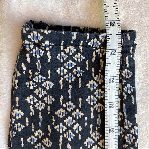 Pilcro And The Letterpress Anthropologie Skinny Leg Geo Design Pants Size 26 - Picture 13 of 13